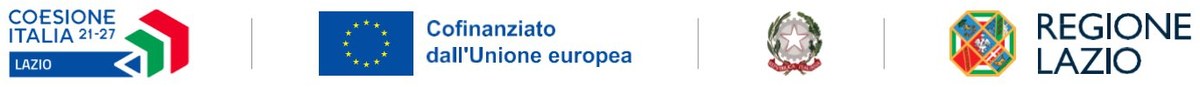 Coesione Italia 21-27 Lazio &middot; Cofinanziato dall&rsquo;Unione europea &middot; Repubblica Italiana &middot; Regione Lazio
